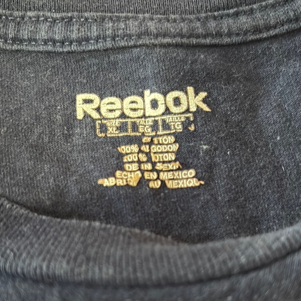 XL72 Reebok Blue Winnipeg Jets Wheeler Logo T Shirt - Picture 8 of 8